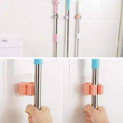 AG E-Com Metal Mop And Broom Holder Wall Mounted, Magic Sticker Series Self Adhesive Broom Organizer Multipurpose Tools Storage Hanging Clip For Kitchen, Bathroom, Laundry Room, Home, Wardrobe 2 AG E-Com Metal Mop And Broom Holder Wall Mounted, Magic Sticker Series Self Adhesive Broom Organizer Multipurpose Tools Storage Hanging Clip For Kitchen, Bathroom, Laundry Room, Home, Wardrobe - Image 2