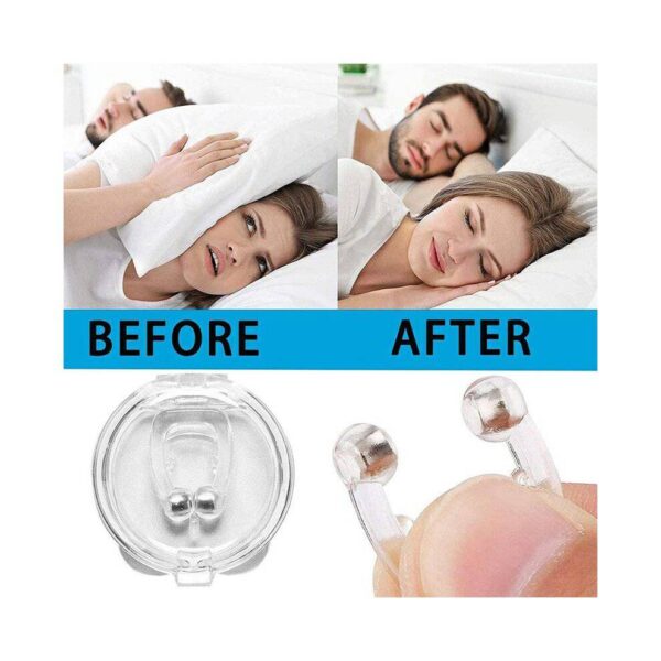 DEETTO Snore Free Nose Clip | Unisex Stop Snoring stopper for men Anti Snore Free Sleep Silicone Magnetic Nose Clip | Anti Snoring device (Pack Of 1) (Nose Clip) - Image 4