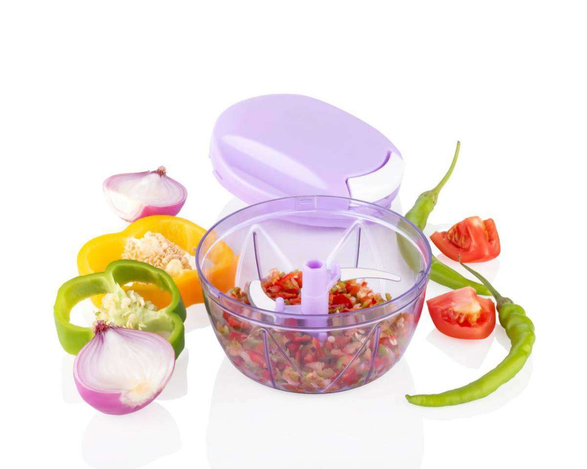 Skuas Vegetable Hand Chopper Round Large (450 ml) Multipurpose Vegetable Chopper, Dry Fruit and Onion Quick Chopper Machine for Kitchen with 3 Stainless Steel Blade and Whisker (Multicolor) 1 Skuas Vegetable Hand Chopper Round Large (450 ml) Multipurpose Vegetable Chopper, Dry Fruit and Onion Quick Chopper Machine for Kitchen with 3 Stainless Steel Blade and Whisker (Multicolor)