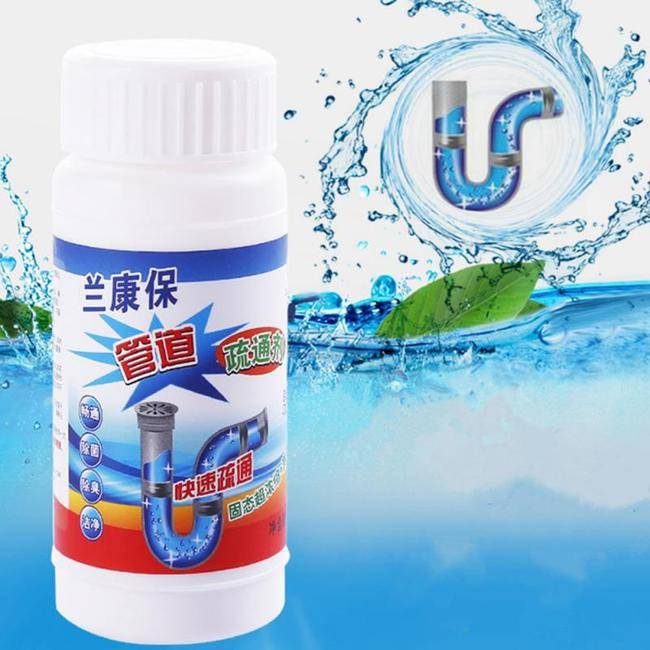 ETSAP Powerful Sink & Drain Blockage Cleaner Powder Cleaning Tool,Drain Cleaner & Clog, Automatic Toilet Blockage Cleaner, Unclogs Pipe Dredging Agent Sink,for Kitchen Toilet Pack of 1(110 G) 1 drain cleaner