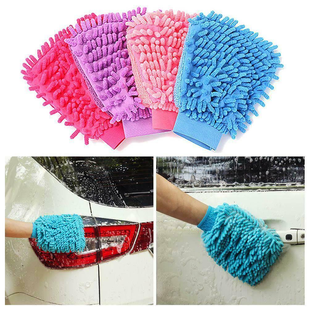 Highly Absorptive Double Sided Microfiber Wash Mitt Hand Gloves, Dust Cleaner Vehicle Washing Multipurpose House Car Glass LCD Cleaning, (Pack of 1) 2 Highly Absorptive Double Sided Microfiber Wash Mitt Hand Gloves, Dust Cleaner Vehicle Washing Multipurpose House Car Glass LCD Cleaning, (Pack of 1) - Image 2