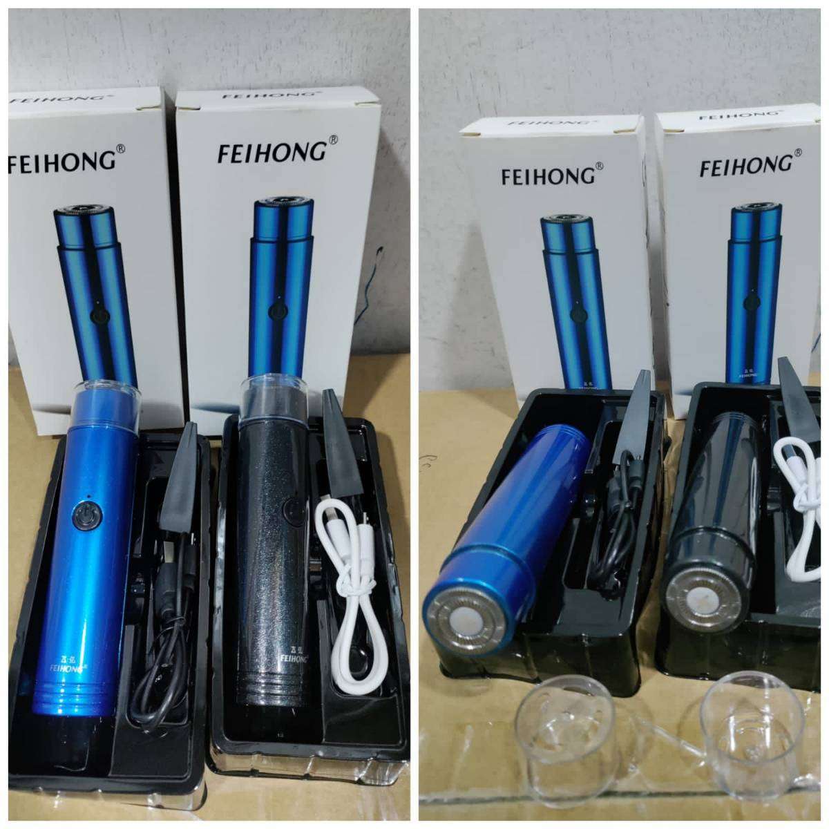 Sixfire Mini Portable Electric Shaver,USB Rotary Razor, Pocket Size Washable Electric Razor, Wet and Dry Use Mini Electric Shaver for Men Gift for Husband Father (Blue) 2 Sixfire Mini Portable Electric Shaver,USB Rotary Razor, Pocket Size Washable Electric Razor, Wet and Dry Use Mini Electric Shaver for Men Gift for Husband Father (Blue) - Image 2