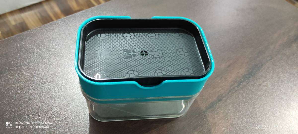 A J Enterprise Soap Dispenser with Sponge Holder Kitchen 2-in-1 Multi Function Sponge Soap Pump Dispenser and Sponge Holder 400 ml Liquid Dispenser 400 ml Liquid Dispenser��(Blue) 2 A J Enterprise Soap Dispenser with Sponge Holder Kitchen 2-in-1 Multi Function Sponge Soap Pump Dispenser and Sponge Holder 400 ml Liquid Dispenser 400 ml Liquid Dispenser��(Blue) - Image 2