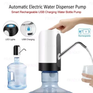 Konquer TimeS KTS Automatic Wireless Water Can Dispenser Pump for 20 Litre Bottle Can, White/Black