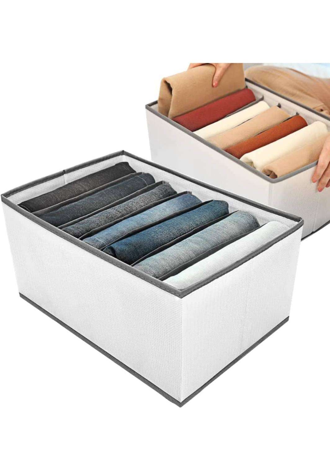 Wardrobe Clothes Organizer, AmasSmile 7 Grids Washable Clear Mesh Closet Organizers and Storage Bins Drawer Dividers for Yoga Pants, Underwear, Leggings, T-shirts(2PCS-Medium&Small) 4 Wardrobe Clothes Organizer, AmasSmile 7 Grids Washable Clear Mesh Closet Organizers and Storage Bins Drawer Dividers for Yoga Pants, Underwear, Leggings, T-shirts(2PCS-Medium&Small) - Image 4