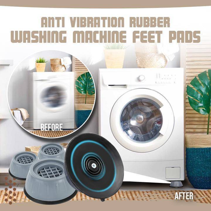 Aiznic 4PCS/Set Washing Machine Support Anti-Slip Anti Vibration Dryer Raise Height Feet Pads Anti Walk Feet For Washer And Dryer 1 shock pad