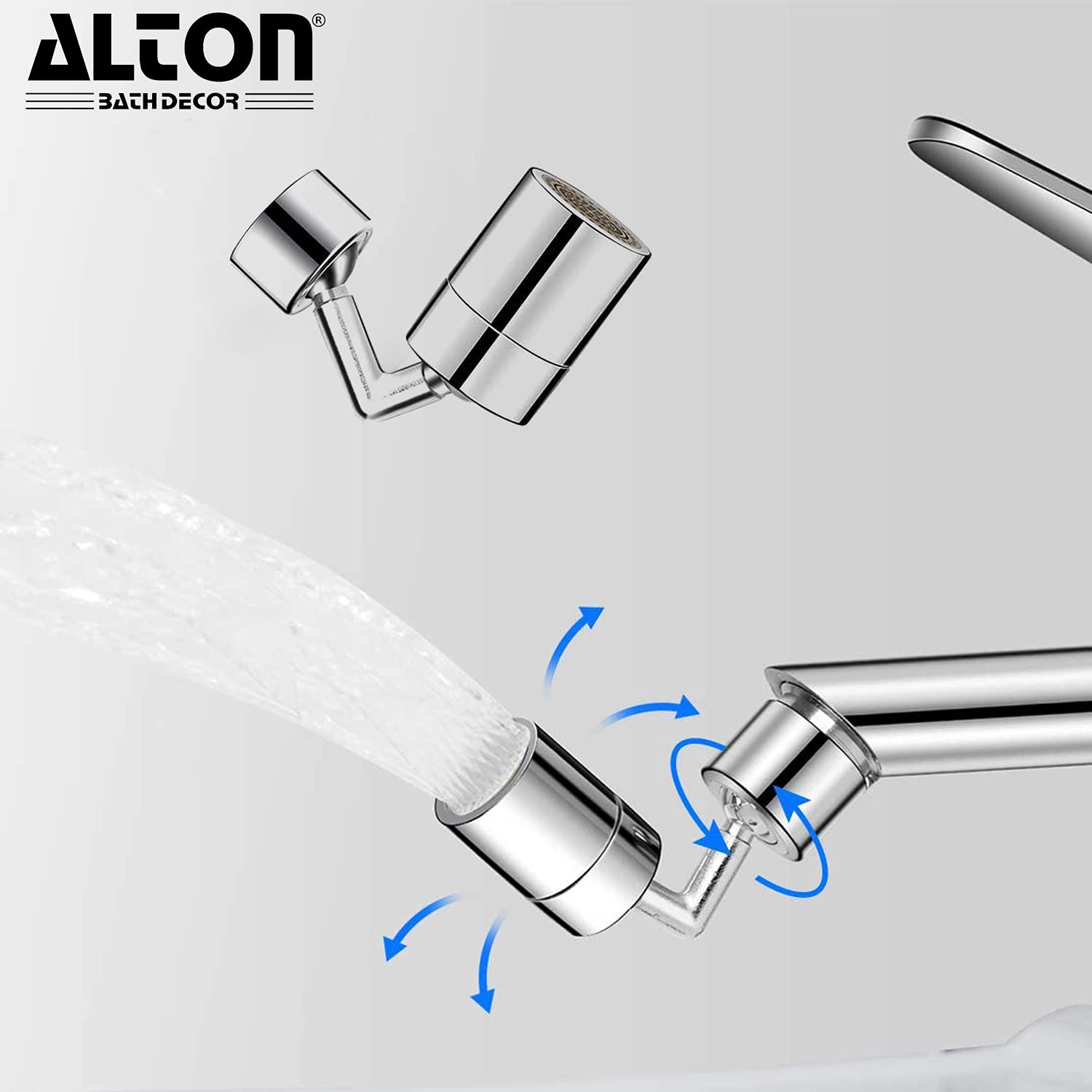 2PCS 720-Degree Swivel Faucet Aerator, Bathroom Sink Spray Aerator Anti-Splash Rotate Faucet and Water Saving Faucet Sprayer Head Attachment for Kitchen Backyard, 55/64 Inch-27UNS Female Thread. 4 2PCS 720-Degree Swivel Faucet Aerator, Bathroom Sink Spray Aerator Anti-Splash Rotate Faucet and Water Saving Faucet Sprayer Head Attachment for Kitchen Backyard, 55/64 Inch-27UNS Female Thread. - Image 4