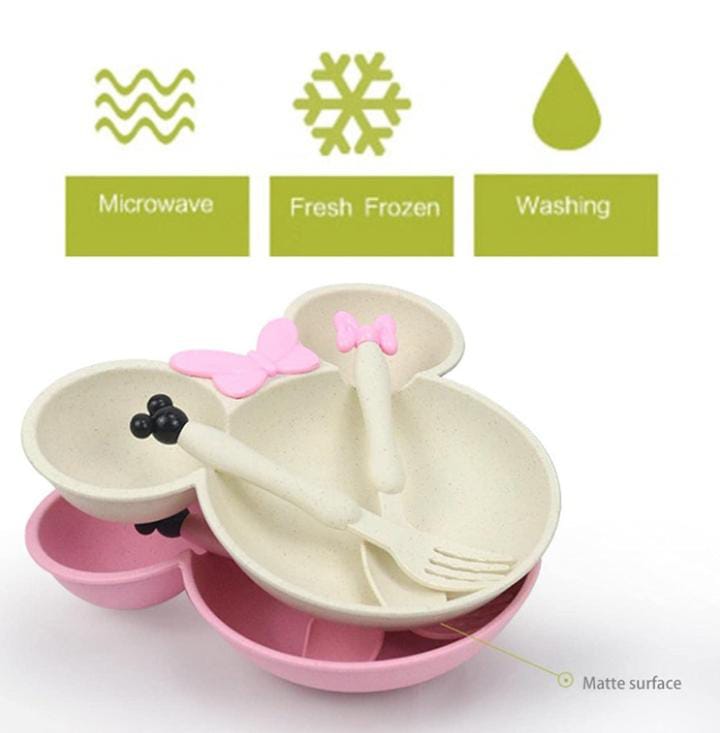 Chirayu Mart Unbreakable Plastic Mickey Shaped Kids/Snack Serving Plate (Multicolor) 5 Chirayu Mart Unbreakable Plastic Mickey Shaped Kids/Snack Serving Plate (Multicolor) - Image 5