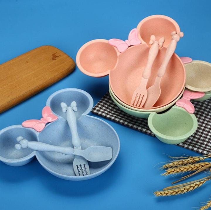 Chirayu Mart Unbreakable Plastic Mickey Shaped Kids/Snack Serving Plate (Multicolor) 6 Chirayu Mart Unbreakable Plastic Mickey Shaped Kids/Snack Serving Plate (Multicolor) - Image 6