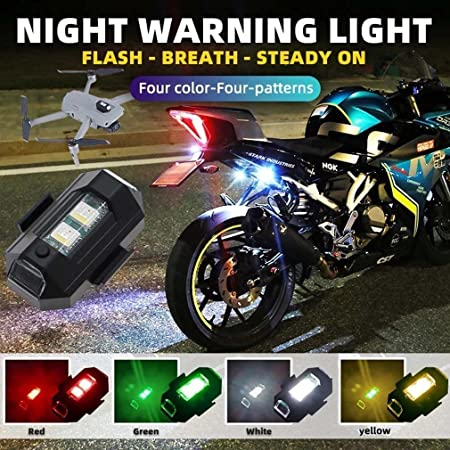 Autofy Airplane Light (7 Colors) Waterproof Universal Warning Signal Blinker LED Strobe Rechargeable Safety Light for Bike Motorcycles Cars Bicycle Drones Helmet 3 Autofy Airplane Light (7 Colors) Waterproof Universal Warning Signal Blinker LED Strobe Rechargeable Safety Light for Bike Motorcycles Cars Bicycle Drones Helmet - Image 3