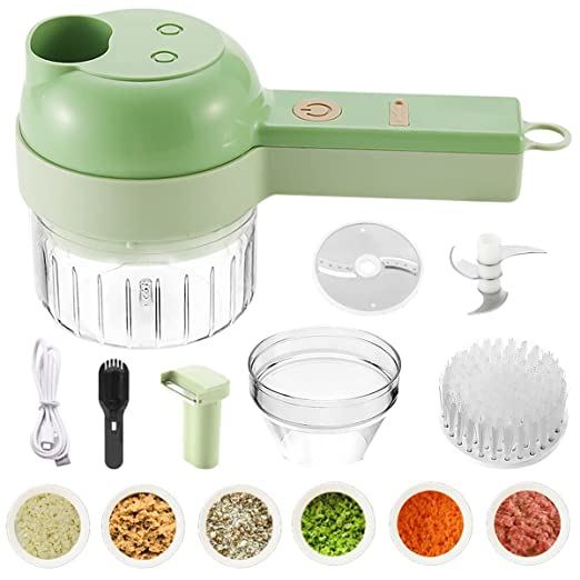 ZVR 4 in 1 Electric Handheld Cooking Hammer Vegetable Cutter Slicer Food Chopper 2 ZVR 4 in 1 Electric Handheld Cooking Hammer Vegetable Cutter Slicer Food Chopper - Image 2