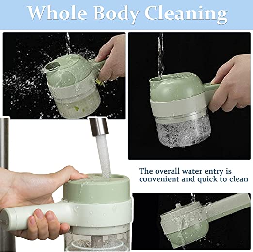 ZVR 4 in 1 Electric Handheld Cooking Hammer Vegetable Cutter Slicer Food Chopper 3 ZVR 4 in 1 Electric Handheld Cooking Hammer Vegetable Cutter Slicer Food Chopper - Image 3