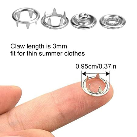 HEETINA Grommet Eyelet Plier Set, Eyelet Hole Punch Pliers Kit with 100 Metal | Eyelets, Grommet Tool Kit For Leather Clothes Shoes, Fabric Belts, Workbooks Apparel 3 HEETINA Grommet Eyelet Plier Set, Eyelet Hole Punch Pliers Kit with 100 Metal | Eyelets, Grommet Tool Kit For Leather Clothes Shoes, Fabric Belts, Workbooks Apparel - Image 3