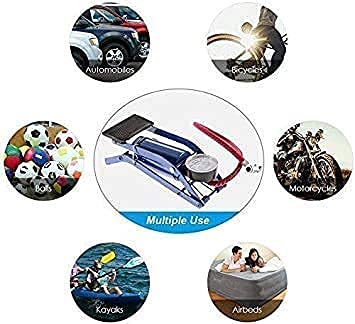 Rkhub Portable Foot Air Pump Compressor for Cars, Bikes, Bicycles Foot Air Pump - Heavy Compressor Portable Pump for Vehicle Tyre Air, Multicolor 3 Rkhub Portable Foot Air Pump Compressor for Cars, Bikes, Bicycles Foot Air Pump - Heavy Compressor Portable Pump for Vehicle Tyre Air, Multicolor - Image 3