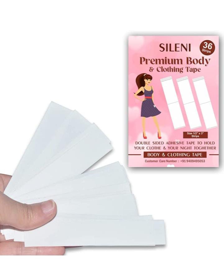 KALVAD | Double Sided Tape for Clothes Fashion Dressing Tape/Invisible Double-Sided Body Tape, Clothing Bra Strip, Bikini Tape for Women, Body Clothing Stickers 2 KALVAD | Double Sided Tape for Clothes Fashion Dressing Tape/Invisible Double-Sided Body Tape, Clothing Bra Strip, Bikini Tape for Women, Body Clothing Stickers - Image 2
