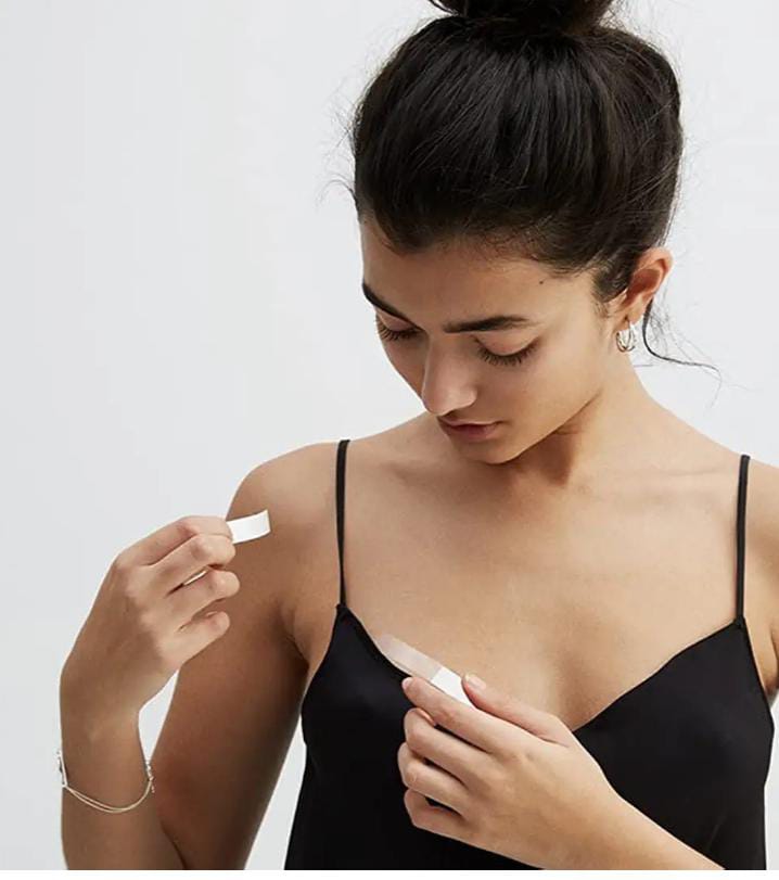 KALVAD | Double Sided Tape for Clothes Fashion Dressing Tape/Invisible Double-Sided Body Tape, Clothing Bra Strip, Bikini Tape for Women, Body Clothing Stickers 1 Invisible Clothes Strips