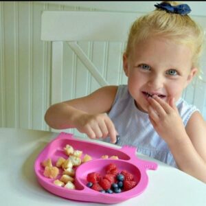 Kids Silcone Elephant Plate