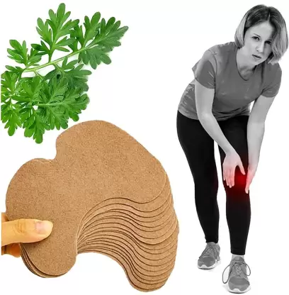 EverCozy Herbal Knee Plaster Sticker Pain Relief and Inflammation Patches Joint Knee Relief Patches Kit Natural Wormwood Extract Sticker Knee Pain Relief Patches For Men Women (30) 1 Knee patch