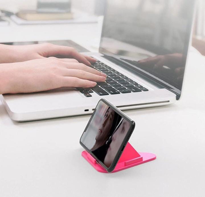 MAPPERZ Univeral Portable Three-Sided Pyramid Shape Desktop/Table Mobile Holder Stand Compatible with All Mobile Phone - Multicolor 2 MAPPERZ Univeral Portable Three-Sided Pyramid Shape Desktop/Table Mobile Holder Stand Compatible with All Mobile Phone - Multicolor - Image 2