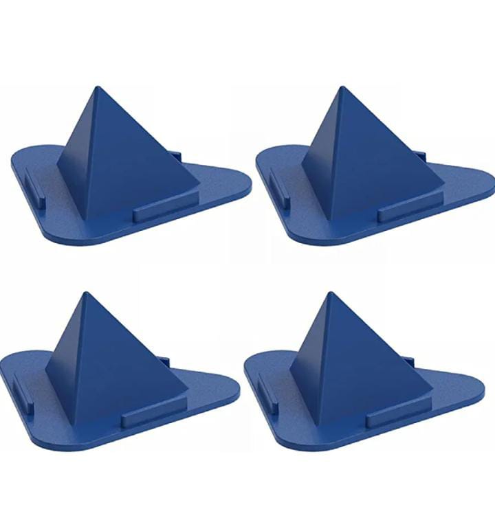 MAPPERZ Univeral Portable Three-Sided Pyramid Shape Desktop/Table Mobile Holder Stand Compatible with All Mobile Phone - Multicolor 1 Piramid phone holder