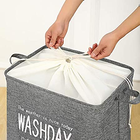 S R EXCLUSIVE Dust Proof European Style Square Laundry Basket Canvas Washing Laundry Bag Hamper Storage Dirty Clothing Bags Toy Storage Bag,(Assorted Colours) 6 S R EXCLUSIVE Dust Proof European Style Square Laundry Basket Canvas Washing Laundry Bag Hamper Storage Dirty Clothing Bags Toy Storage Bag,(Assorted Colours) - Image 6