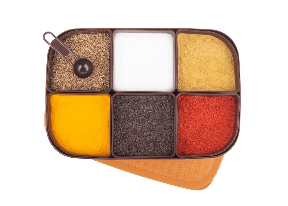 miRim Dry Fruit Box with 6 Partition with Lid- 1000 Ml 3 miRim Dry Fruit Box with 6 Partition with Lid- 1000 Ml - Image 3