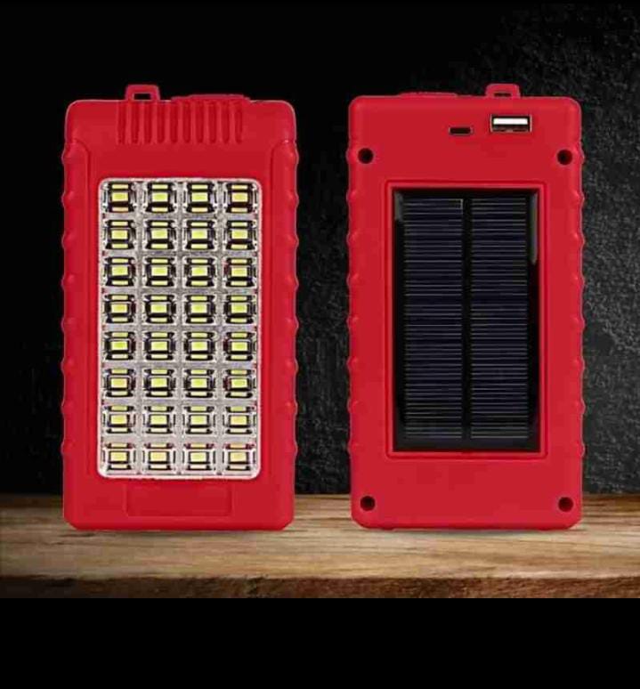 Pick Ur Needs Solar High-Bright 36 LED Light with Rechargeable Emergency Light(ABS Plastic) 1 Rock light ( RL432SU)