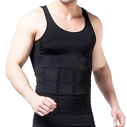 FYCAN (XL Vest Slim n Lift Tummy Tucker Body Shaper for Men Size Men's Cotton Slim N Lift Slimming Shirt Shaper Tummy Tucker Vest Shapewear - Black Tucker Vest Abs Abdomen Slimming Body Shaper Men 3 FYCAN (XL Vest Slim n Lift Tummy Tucker Body Shaper for Men Size Men's Cotton Slim N Lift Slimming Shirt Shaper Tummy Tucker Vest Shapewear - Black Tucker Vest Abs Abdomen Slimming Body Shaper Men - Image 3