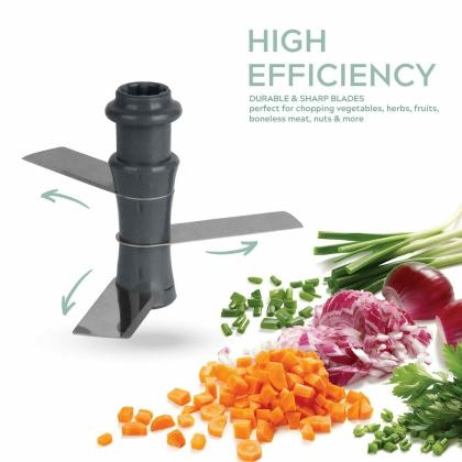 MK INTERNATIONAL Quick & Easy 6 Blade Push Chopper Push N Chop Chopper Vegetable and Fruit Cutter Chopper with Easy Push and Close Button - 750Ml (Multi Color Handle) 4 MK INTERNATIONAL Quick & Easy 6 Blade Push Chopper Push N Chop Chopper Vegetable and Fruit Cutter Chopper with Easy Push and Close Button - 750Ml (Multi Color Handle) - Image 4