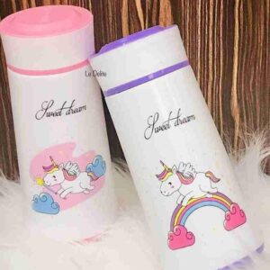 Unicorn Print Water Bottle