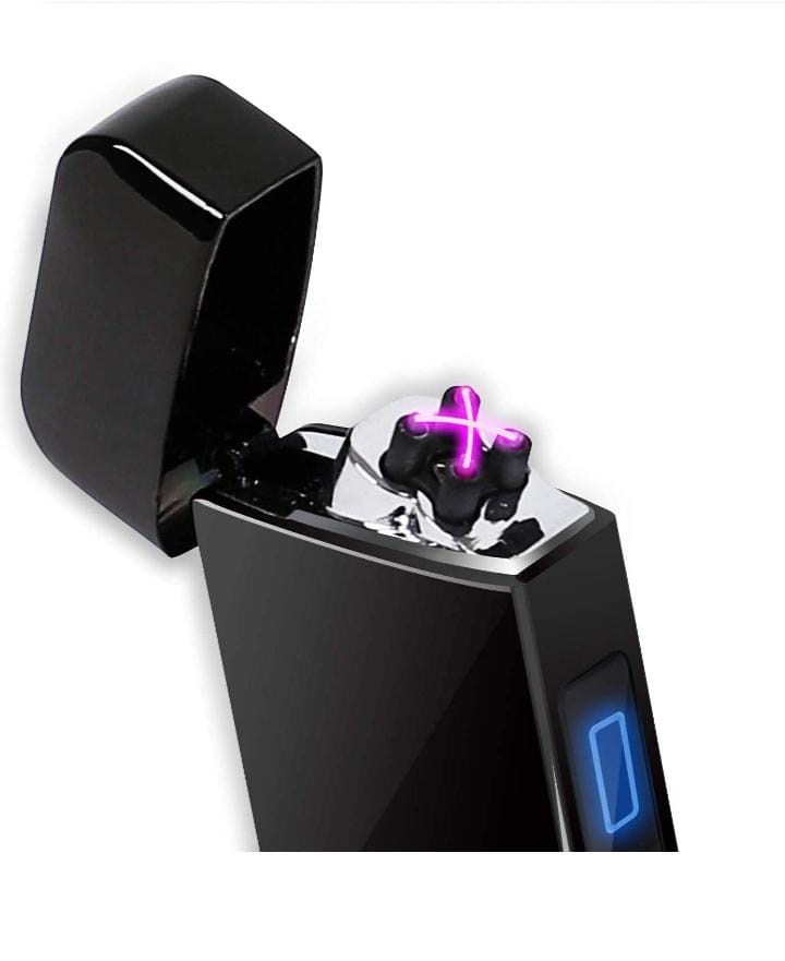 PIKFOS Smart Finger Touch Lighter with Touch Switch USB Electronic Lighter Flameless LED Windproof Rechargeable USB Double Plasma Arc Lighter for Business Man ,Cigarette, Cigar, Gift. 3 PIKFOS Smart Finger Touch Lighter with Touch Switch USB Electronic Lighter Flameless LED Windproof Rechargeable USB Double Plasma Arc Lighter for Business Man ,Cigarette, Cigar, Gift. - Image 3