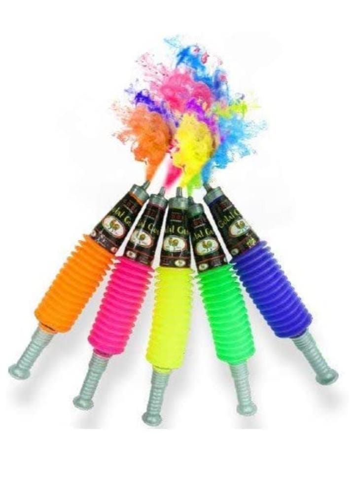 PRINT BHARAT Gun for Holi - Sprays Dry Colors in Air | Natural and Herbal Holi Kit for Kids Festivals and Holi Celebrations - 1 Refillable Pichkari and 2 Packets of Gulal Colors (Pack of 4) 4 PRINT BHARAT Gun for Holi - Sprays Dry Colors in Air | Natural and Herbal Holi Kit for Kids Festivals and Holi Celebrations - 1 Refillable Pichkari and 2 Packets of Gulal Colors (Pack of 4) - Image 4
