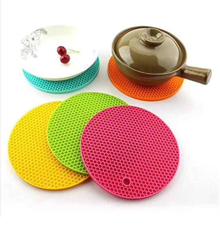 FiABLE Premium Grade Silicone Trivet Mats - Thick and High Heat Resistant mats for Hot Pans | Pot Holder mats | 8mm Extra Thick for Dining and Kitchen 3 FiABLE Premium Grade Silicone Trivet Mats - Thick and High Heat Resistant mats for Hot Pans | Pot Holder mats | 8mm Extra Thick for Dining and Kitchen - Image 3
