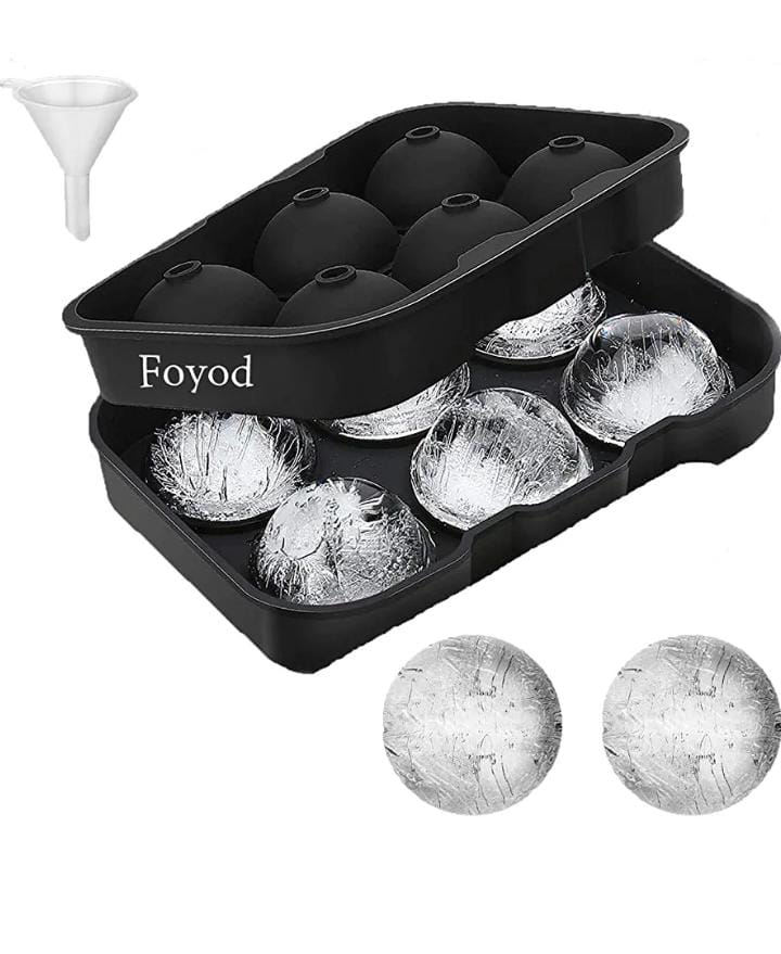 ADEPT Flexible Hot Silicone Spherical 6 Round Ball Ice Cube Tray Maker Mold with Lid Perfect Ice Spheres for Whiskey Lovers Cocktails Multicolor 5 ADEPT Flexible Hot Silicone Spherical 6 Round Ball Ice Cube Tray Maker Mold with Lid Perfect Ice Spheres for Whiskey Lovers Cocktails Multicolor - Image 5