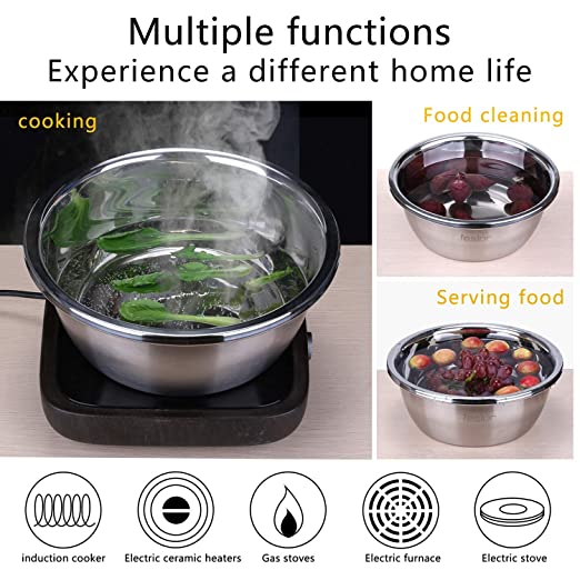 Multifunctional Stainless Steel Grater Basin 3 In 1 Colanders Basin, Grater Strainer and Drain Basket Salad Maker Bowl1 2 Multifunctional Stainless Steel Grater Basin 3 In 1 Colanders Basin, Grater Strainer and Drain Basket Salad Maker Bowl1 - Image 2