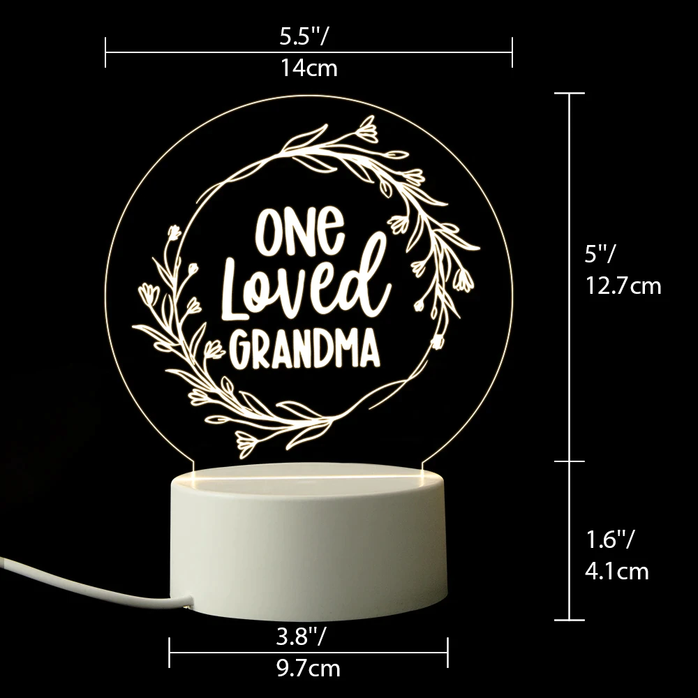 EESTA 3D Acrylic Message Note Board LED Night Holiday Light Decorative Lamp for Creative Keeps Notes Drawing Table Lamp for Home Décor/Bedroom/Gift/Office Decoration/Erasable Board (Round,1pcs) 4 EESTA 3D Acrylic Message Note Board LED Night Holiday Light Decorative Lamp for Creative Keeps Notes Drawing Table Lamp for Home Décor/Bedroom/Gift/Office Decoration/Erasable Board (Round,1pcs) - Image 4