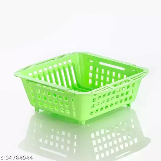 Primelife Plastic 3 in 1 Adjustable Kitchen Basket Retractable Over The Sink Fruit Vegetable Drainer Rack Tray (Adj - Basket) 2 Primelife Plastic 3 in 1 Adjustable Kitchen Basket Retractable Over The Sink Fruit Vegetable Drainer Rack Tray (Adj - Basket) - Image 2