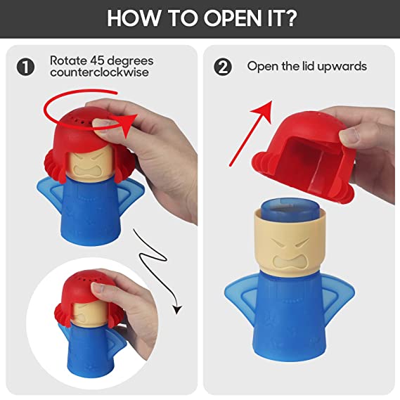 NETXE Angry Mama Microwave Cleaner,Microwave Cleaner Angry Mama, Microwave Oven Steam Cleaner (Easily Cleans in Minutes with Vinegar & Water) 4 NETXE Angry Mama Microwave Cleaner,Microwave Cleaner Angry Mama, Microwave Oven Steam Cleaner (Easily Cleans in Minutes with Vinegar & Water) - Image 4