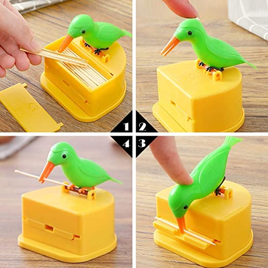JAYAN Bird Toothpick Dispenserï¼Å’Telescopic Automatic toothpick dispenserï¼Å’Cute Toothpick holder decoration the kitchen, home,party, fun gifts for children parents 4 JAYAN Bird Toothpick Dispenserï¼Å’Telescopic Automatic toothpick dispenserï¼Å’Cute Toothpick holder decoration the kitchen, home,party, fun gifts for children parents - Image 4
