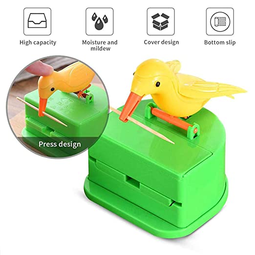 JAYAN Bird Toothpick Dispenserï¼Å’Telescopic Automatic toothpick dispenserï¼Å’Cute Toothpick holder decoration the kitchen, home,party, fun gifts for children parents 5 JAYAN Bird Toothpick Dispenserï¼Å’Telescopic Automatic toothpick dispenserï¼Å’Cute Toothpick holder decoration the kitchen, home,party, fun gifts for children parents - Image 5