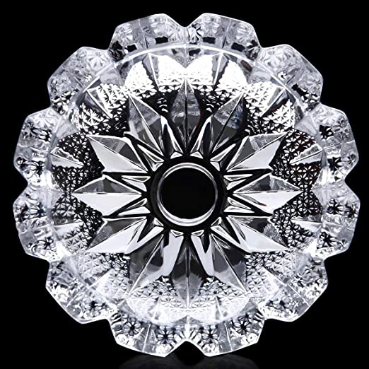 Home Amaz Round Crystal Glass Tabletop Ashtray | Tabletop Tribal Decoration Smoking Ash Tray For Home, Living Room, Office, Cafe, Hotel, Indoor Outdoor Use (12 x 12 x 3 CM) (Round) 4 Home Amaz Round Crystal Glass Tabletop Ashtray | Tabletop Tribal Decoration Smoking Ash Tray For Home, Living Room, Office, Cafe, Hotel, Indoor Outdoor Use (12 x 12 x 3 CM) (Round) - Image 4