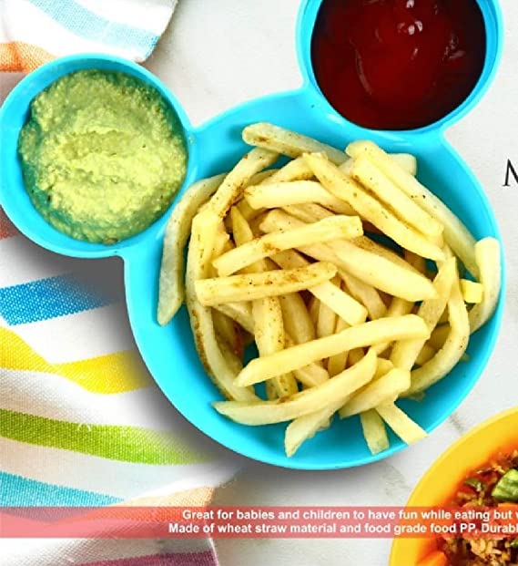 Magenta® Unbreakable Mickey Shaped Kids/Snack Serving Plate (Multi Colors) 4 Magenta® Unbreakable Mickey Shaped Kids/Snack Serving Plate (Multi Colors) - Image 4