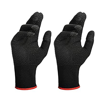 WaTerio Full Hand Pubg Glove Anti-Sweat & Breathable Glove Sleeve Touchscreen Gloves for All Mobile Gaming (1 Pair- Black) 2 WaTerio Full Hand Pubg Glove Anti-Sweat & Breathable Glove Sleeve Touchscreen Gloves for All Mobile Gaming (1 Pair- Black) - Image 2