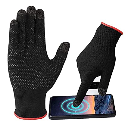 WaTerio Full Hand Pubg Glove Anti-Sweat & Breathable Glove Sleeve Touchscreen Gloves for All Mobile Gaming (1 Pair- Black) 6 WaTerio Full Hand Pubg Glove Anti-Sweat & Breathable Glove Sleeve Touchscreen Gloves for All Mobile Gaming (1 Pair- Black) - Image 6