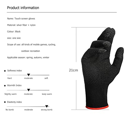WaTerio Full Hand Pubg Glove Anti-Sweat & Breathable Glove Sleeve Touchscreen Gloves for All Mobile Gaming (1 Pair- Black) 7 WaTerio Full Hand Pubg Glove Anti-Sweat & Breathable Glove Sleeve Touchscreen Gloves for All Mobile Gaming (1 Pair- Black) - Image 7