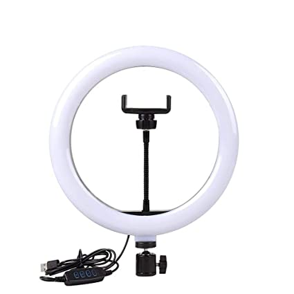 Dyazo 10 Inch LED Ring Light with 3 Level Brightness Dimmable Lighting for Vlogging , You Tube Video , Photo Shoot Live Streaming & Makeup Compatible with All Smart Phones & Cameras 5 Dyazo 10 Inch LED Ring Light with 3 Level Brightness Dimmable Lighting for Vlogging , You Tube Video , Photo Shoot Live Streaming & Makeup Compatible with All Smart Phones & Cameras - Image 5