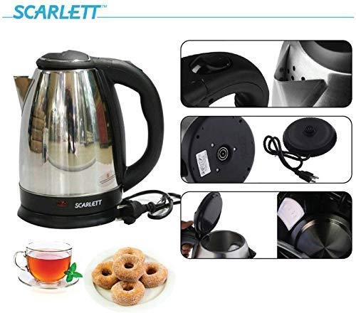 Scarlett Automatic Electric Kettle STTB121 for Tea Coffee Making Multipurpose Milk Boiling Water Heater 2.0 Litre Extra lage Boiler with Handle (Pack of 1) 4 Scarlett Automatic Electric Kettle STTB121 for Tea Coffee Making Multipurpose Milk Boiling Water Heater 2.0 Litre Extra lage Boiler with Handle (Pack of 1) - Image 4
