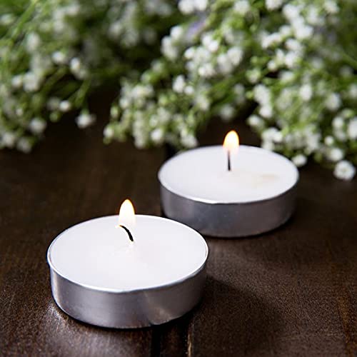 TrueDecor True Decor 1.5-2 Hours Burning White Paraffin Wax Unscented Tealight Candles For Home Decor, Tea Lights Candles 2 TrueDecor True Decor 1.5-2 Hours Burning White Paraffin Wax Unscented Tealight Candles For Home Decor, Tea Lights Candles - Image 2