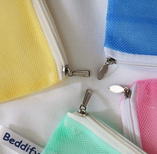 Earthy Fab Ziplock Bags for Fridge Vegetables, Reusable Net Bags for Vegetables and Fruits. 27X33 cm,Multicolored. 3 Earthy Fab Ziplock Bags for Fridge Vegetables, Reusable Net Bags for Vegetables and Fruits. 27X33 cm,Multicolored. - Image 3