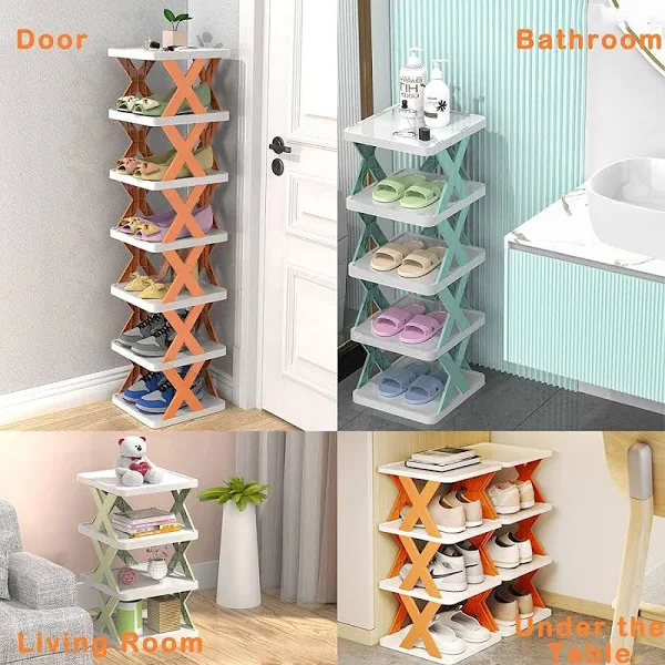 DEMORS INDUSTRIES 8 Layer Shoe Rack Stackable Shoes Shelf Space-Saving Shoes Storage Organizer Home and Office 5 DEMORS INDUSTRIES 8 Layer Shoe Rack Stackable Shoes Shelf Space-Saving Shoes Storage Organizer Home and Office - Image 5